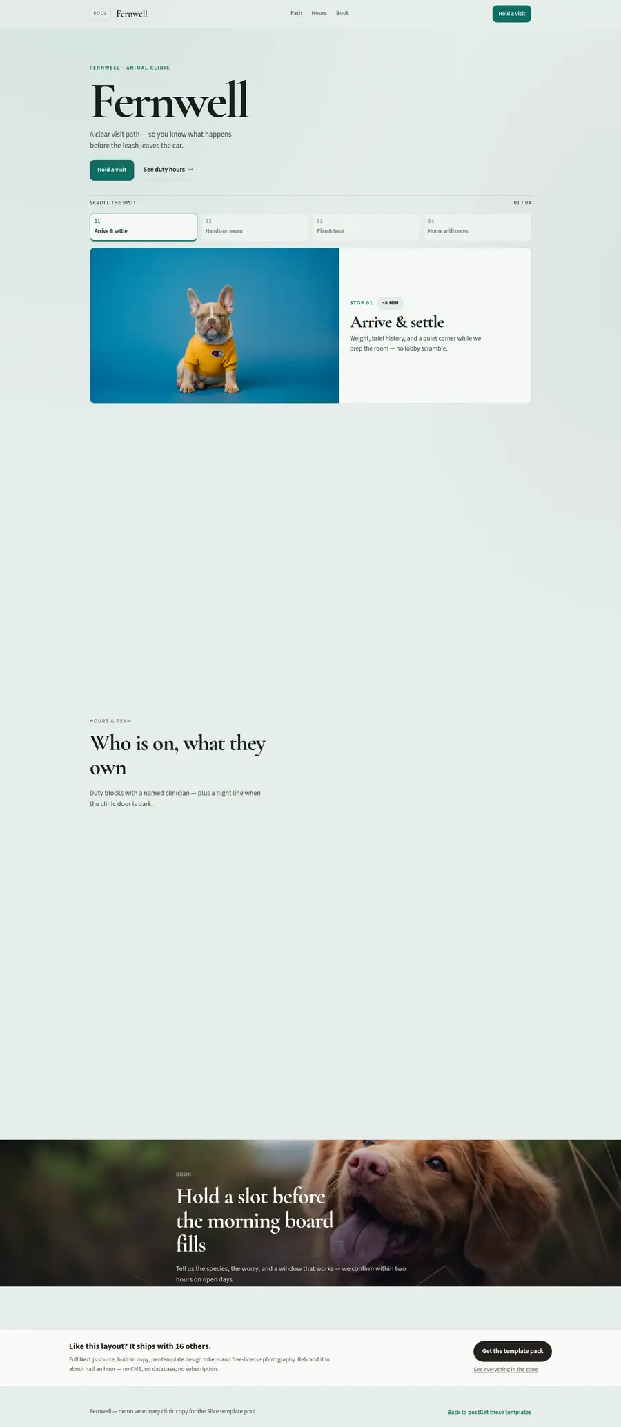 Fernwell full-page preview